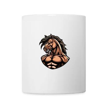 Musculation des muscles du cheval - Mug blanc - blanc - Devant