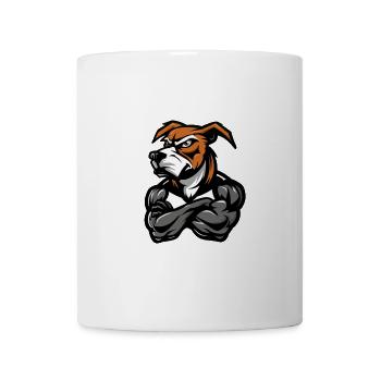 Jack Russel Terrier Dog Muscles Bodybuilding - Mug - white - Front