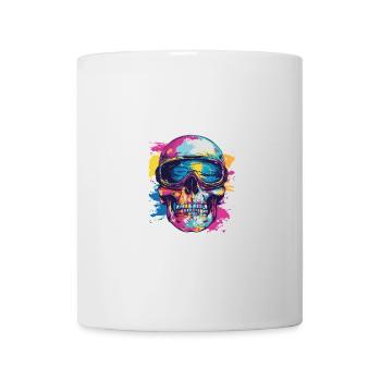 Ski Ski Goggles Skull - Mug - white - Front