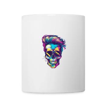 Punker Totenkopf Party - Tasse - Weiß - Vorne