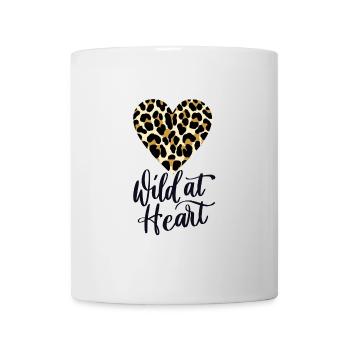 Wild at Heart. Leopard print - Mug - white - Front