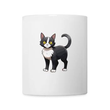 Katze Niedlich - Tasse - Weiß - Vorne