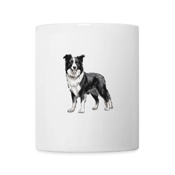 Border Collie Hund - Tasse - Weiß - Vorne