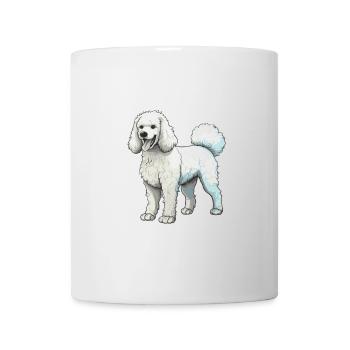 Pudel Hund - Tasse - Weiß - Vorne