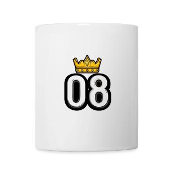 8 Zahl Krone - Tasse - Weiß - Vorne