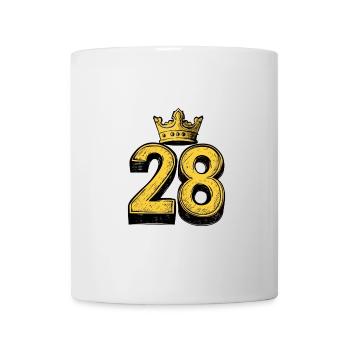 28 Number Krone - Mug - white - Front