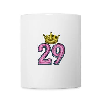 29 Zahl Krone - Tasse - Weiß - Vorne