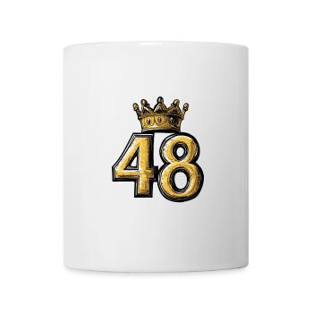 48 Zahl Krone - Tasse - Weiß - Vorne