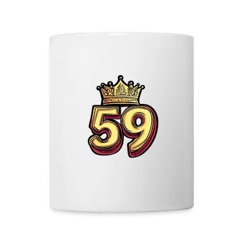 59 Zahl Krone - Tasse - Weiß - Vorne