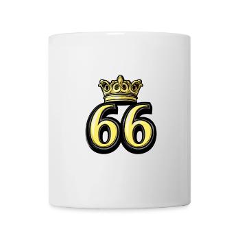 66 Nombre Couronne - Mug blanc - blanc - Devant