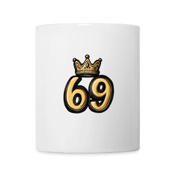69 Zahl Krone - Tasse - Weiß - Vorne