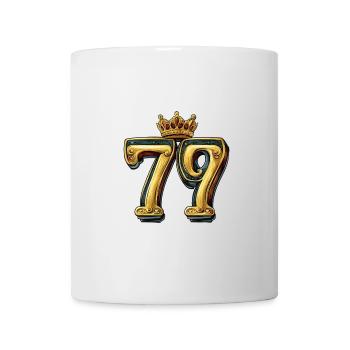 79 Zahl Krone - Tasse - Weiß - Vorne