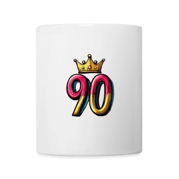90 Number Crown - Mug - white - Front