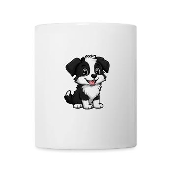 Border Collie Hund Niedlich - Tasse - Weiß - Vorne