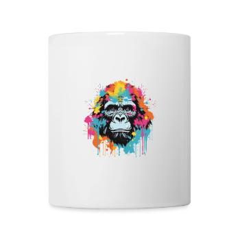 Gorilla Animal Pop Art Head - Mug - white - Front
