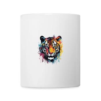 Tiger Animal Pop Art Head - Mug - white - Front
