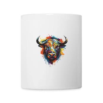 Bull Animal Pop Art Head Taurus - Mug - white - Front