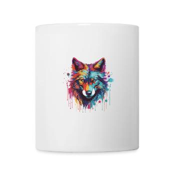 Wolf Animal Pop Art Head - Mug - white - Front