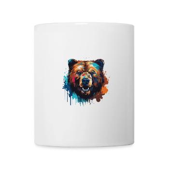 Bear Animal Pop Art Head - Mug - white - Front