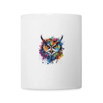Owl Animal Pop Art Head - Mug - white - Front