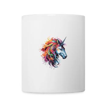 Unicorn Head Portrait - Mug - white - Front