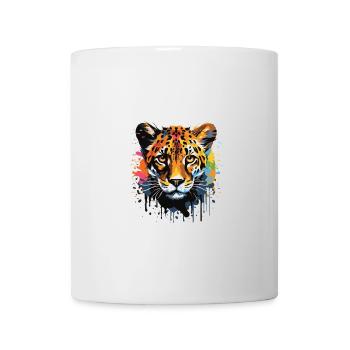 Cheetah Animal Pop Art Head - Mug - white - Front