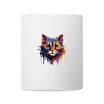 Cat Animal Pop Art Head - Mug - white - Front