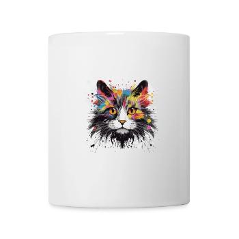 Cat Symbol Animal Pop Art Head - Mug - white - Front