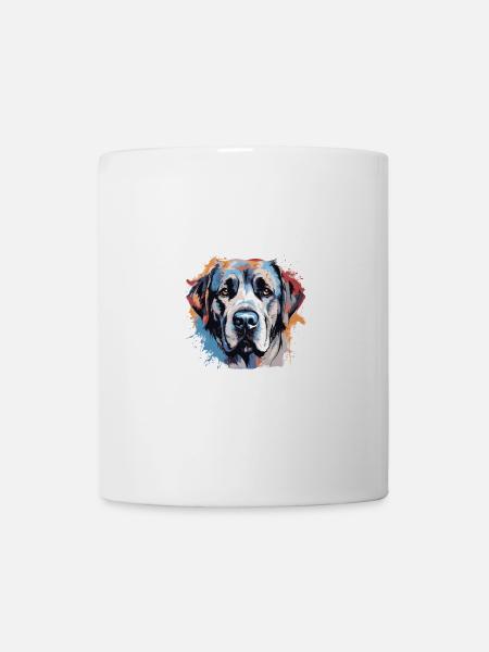 Kangal Hund Tier Pop Art Kopf - Tasse - Weiß