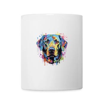 Labrador Dog Animal Pop Art Head - Mug - white - Front