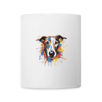 Greyhound Dog Animal Pop Art Head - Mug - white - Front