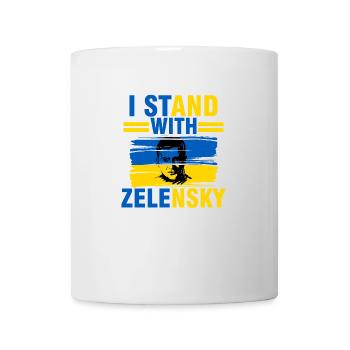 ich stehe mit Selenskyj gegen  für die Ukrain - Tasse - Weiß - Vorne
