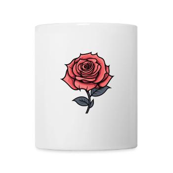 L’amour de la rose - Mug blanc - blanc - Devant