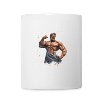Greek Warrior Fighter Gym - Mug - white - Front
