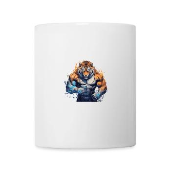 Tiger Muscles Combattant Bête - Mug blanc - blanc - Devant