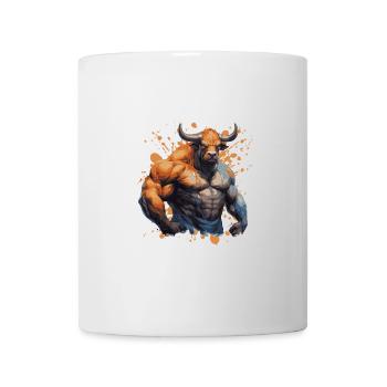Bull Bull Muscles Fighter Beast - Mug - white - Front