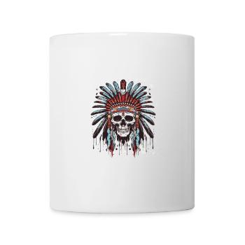 Apache Totenkopf Indianer - Tasse - Weiß - Vorne