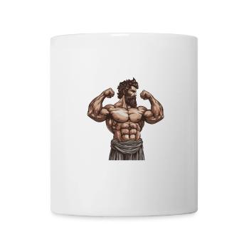 Muskeln Bodybuilder - Tasse - Weiß - Vorne