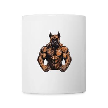 Musculation canine - Mug blanc - blanc - Devant