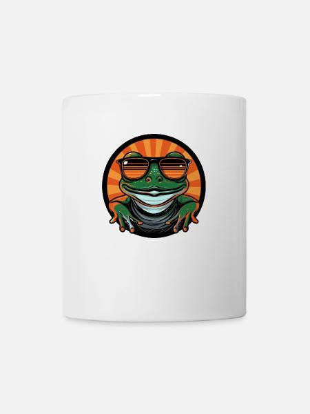 Grenouille Été frais - Mug blanc - blanc