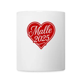 Malle 2025 Herz Liebe - Tasse - Weiß - Vorne