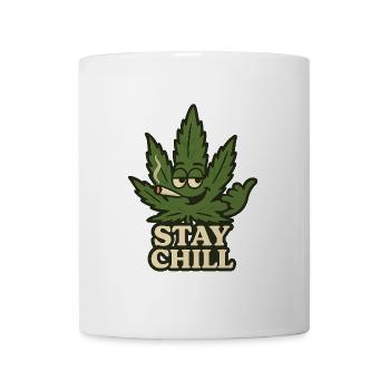 Stay Chill Cannabis Leaf - Mug - white - Front