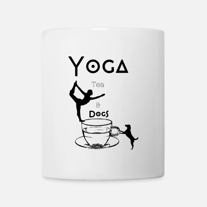 YogaTea&Dogs - Tasse - Weiß