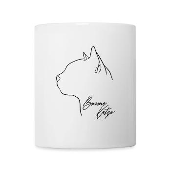 Burma Katze Profil Katzen Katze Wilsigns - Tasse - Weiß - Vorne