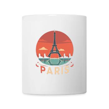 Paris Sunset Circle - Mug - white - Front