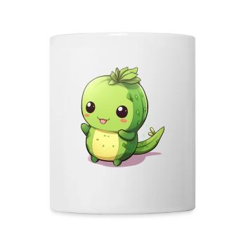 Cactus Kawaii mignon aux grands yeux - Mug blanc - blanc - Devant
