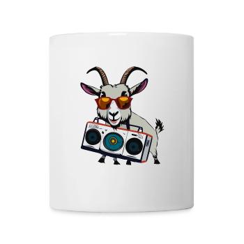 Boombox Ziege - Tasse - Weiß - Vorne