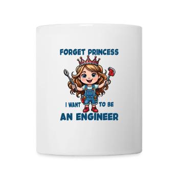 Une princesse cool devient ingénieure mécanicienne - Mug blanc - blanc - Devant