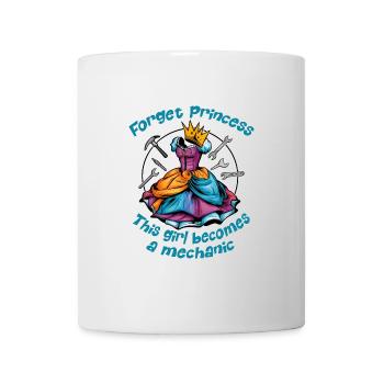 La princesse devient ingénieure mécanicienne - Mug blanc - blanc - Devant