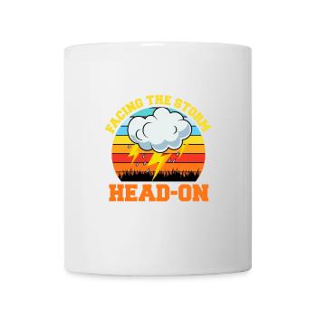 Storm Chasing: Facing the Storm Head-On - Mug - white - Front